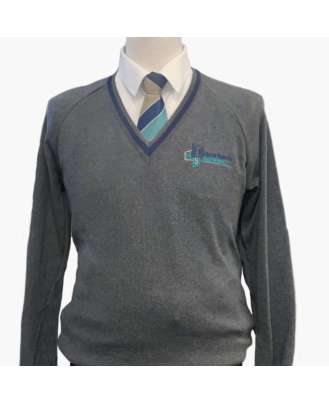 KNITTED V-NECK JUMPERS